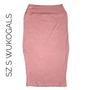 S WukoGals Ribbed Tube Skirt